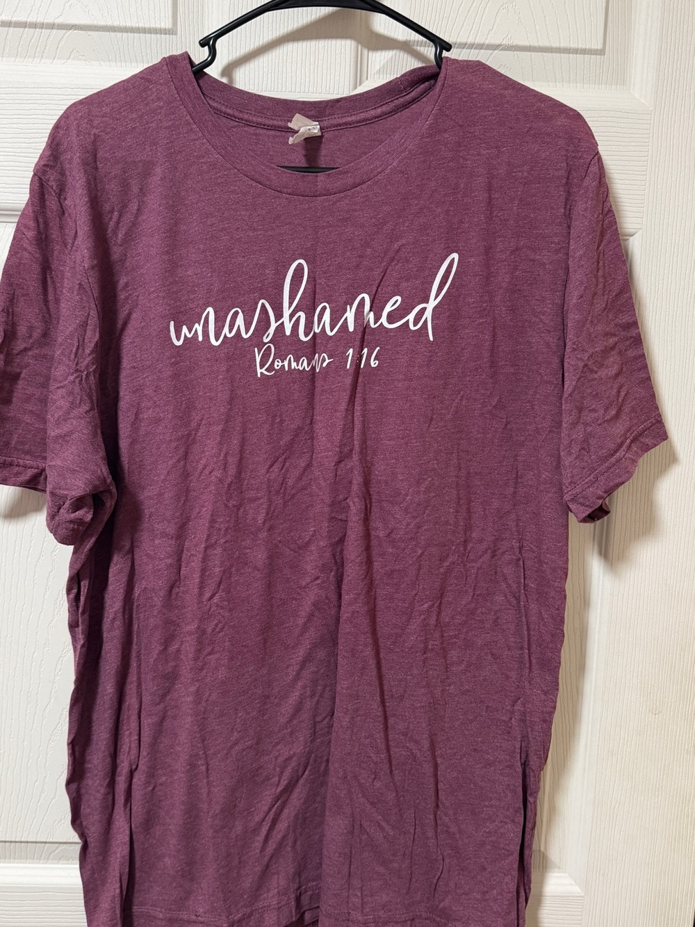 Bella Canvas Plum 'Unashamed' Short Sleeve Tee